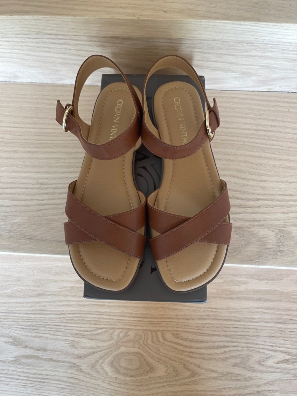 Brand new never worn Crown vintage sandals.